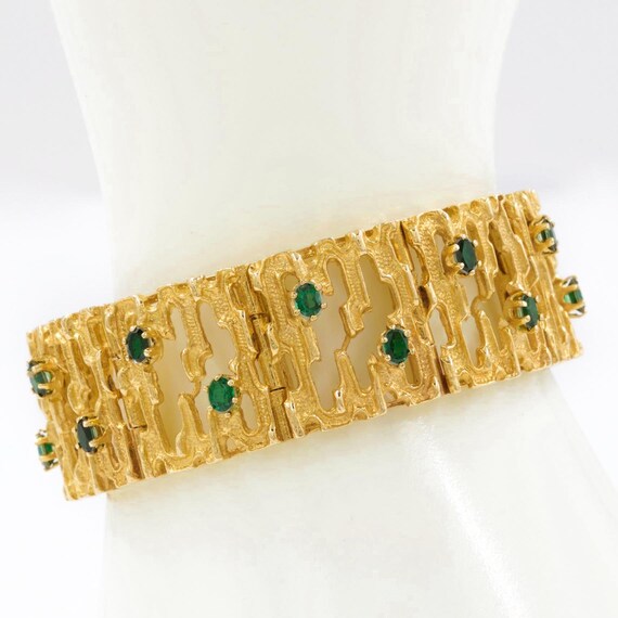 Vintage Mid Century Modernist Brutalist 14K Yellow