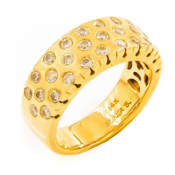 14K Yellow Gold & Gemstone Ring by Sonia Bitton, … - image 1