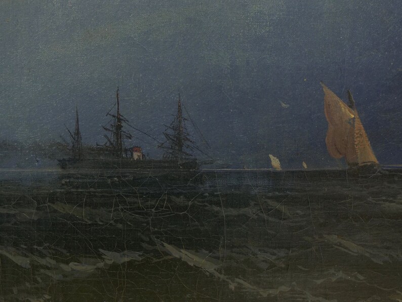 Painting Oil Painting Wall Art Marine Landscape Seascape Etsy