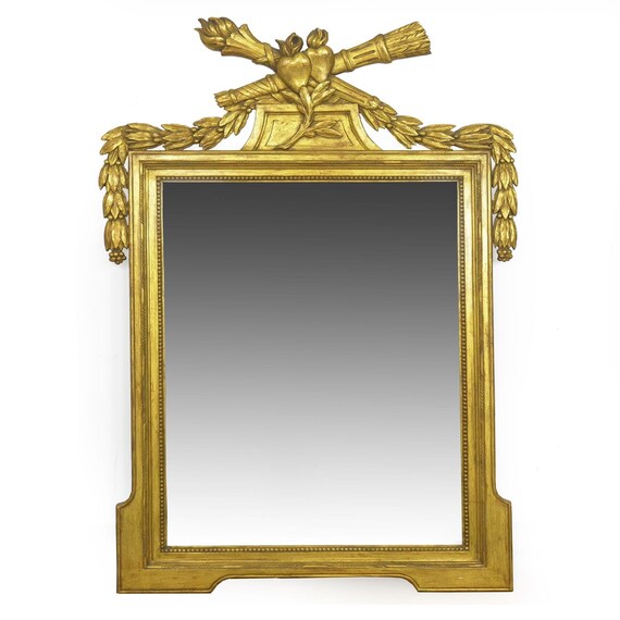 Antique French Mirror Vintage Wall Mantle Pier Mirror Vintage Wall Mantle Pier