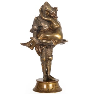 Rare Art Nouveau Bronze Sculpture “Celuy Qui Fut Pris” by André Clemencin