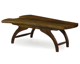 Table | Coffee Table | Modern Live Edge Studio Hand Made Walnut Table by Philip Andrews
