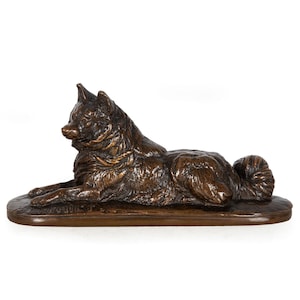 Rare Emmanuel Fremiet “Husky Dog” Bronze Sculpture, Charles More cast no. 38