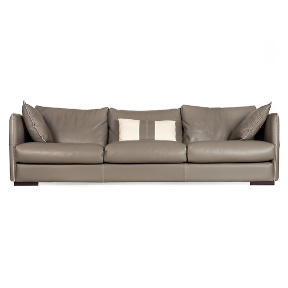 期間限定セール◇ ITALY製｜Gamma Arredamenti｜総革ソファ Modern Italian Stitched Leather “alfred” Sofa by Gamma