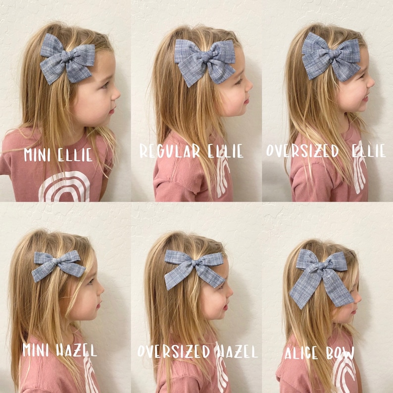 Christmas hair bow \u2022handtied hair clip\u2022red plaid hair bow\u2022\u2022hand tied hair bow\u2022\u2022Christmas plaid headband
