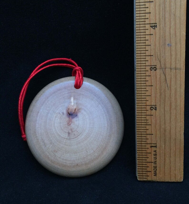 Hand turned. Wooden Christmas ornament