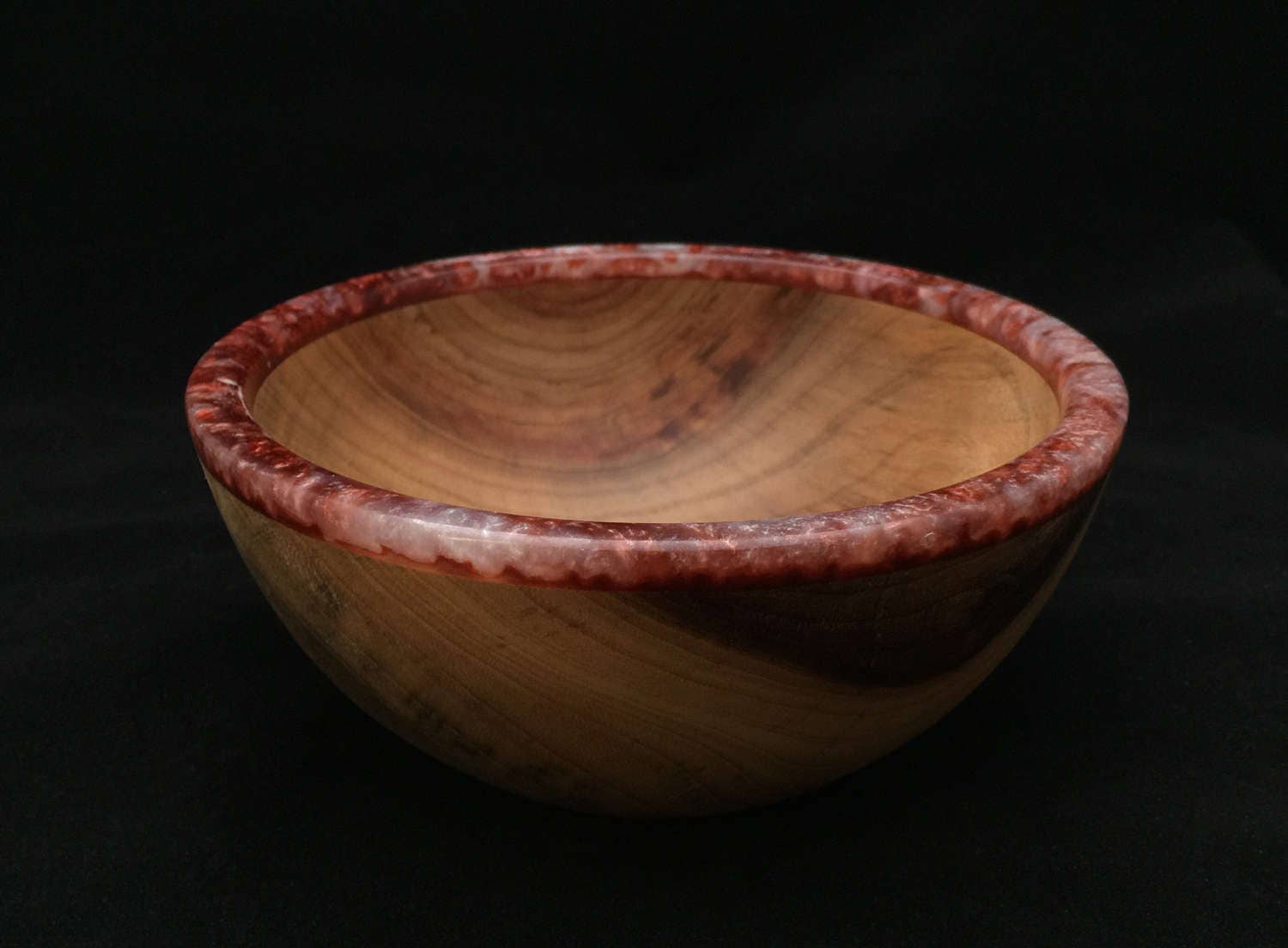 Wooden Bowl Camphor With Resin Hand Turned Etsy