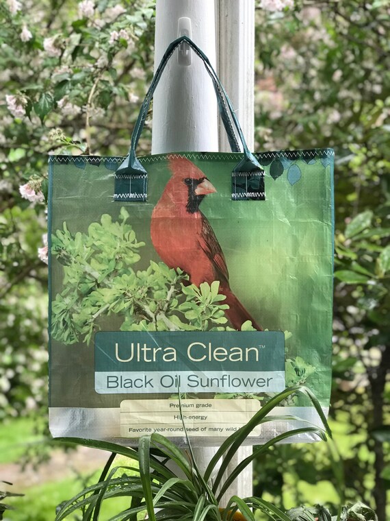 Repurposed Large Birdseed Tote Bag Etsy
