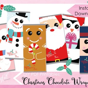 Labels Rockin Red Christmas Wrappers Instant Download PDF