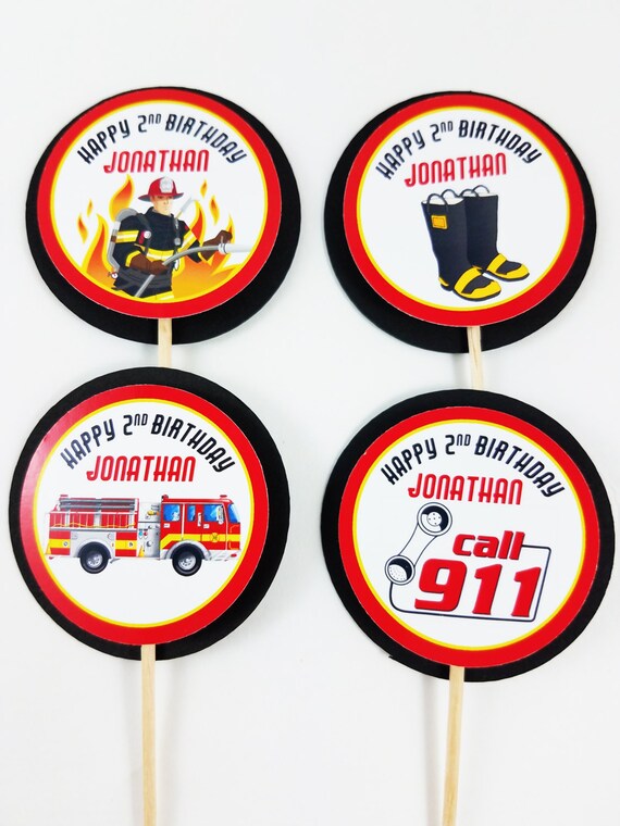 Firefighter Decal//Sticker Round EMT Firefighter 1.75/"