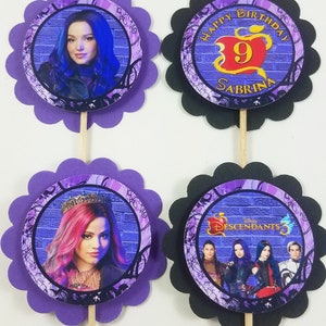 Personalized Disney's Descendants 3 Mix 'n Match 2 Scallop Cupcake ...