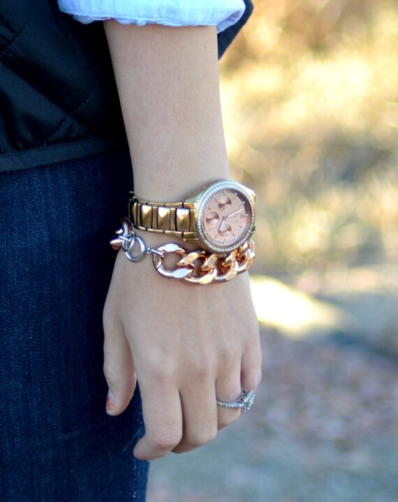 Items similar to Rose Gold Bracelet on Etsy