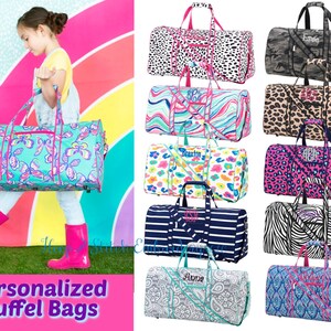 Personalized duffle bags for girls clearance