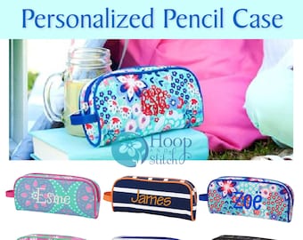 Pencil Case Viv & Lou® with Monogram, Boys Pencil Case, Girls Pencil Case, Monogram Pencil Case, Paisley Pencil Case, Floral Pencil Case