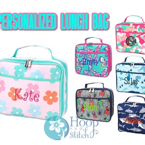 Personalized Lunch Bag, Viv & Lou® Lunch Bag, Monogram Lunch Bag, Butterfly Lunch, Leopard Lunch Bag, Buggy Lunch Bag, Fun Leopard Lunch