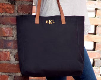 black tote bag for college