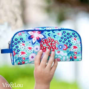 Pencil Case Viv & Lou® with Monogram, Boys Pencil Case, Girls Pencil Case, Monogram Pencil Case, Paisley Pencil Case, Floral Pencil Case Garden