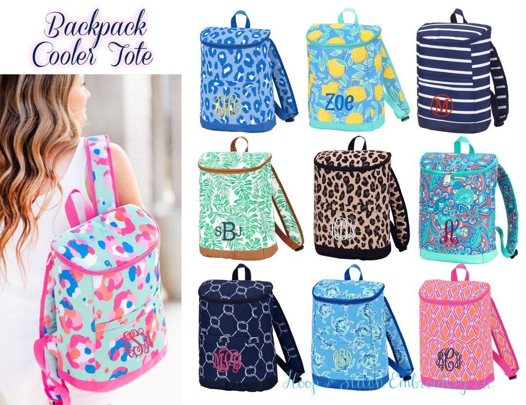 Viv & Lou® Backpack Cooler Tote With Monogram Personalized Etsy Canada