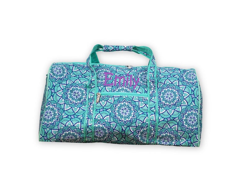 Girls Duffel Bag with Monogram, Personalized Duffel Bag, Monogram Duffle Bag, Girl Duffel Bag, Paisley Duffel, Lottie Duffel, Leopard Duffel Daydream