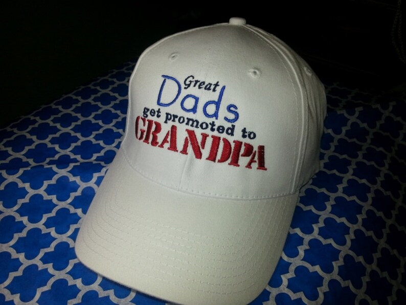 Great Dads Hat, Great Dads get promoted to Grandpa Hat Perfect for Grandpa, Birthday or Father's Day Hat, Fathers Day Gift, Dad Hat image 4