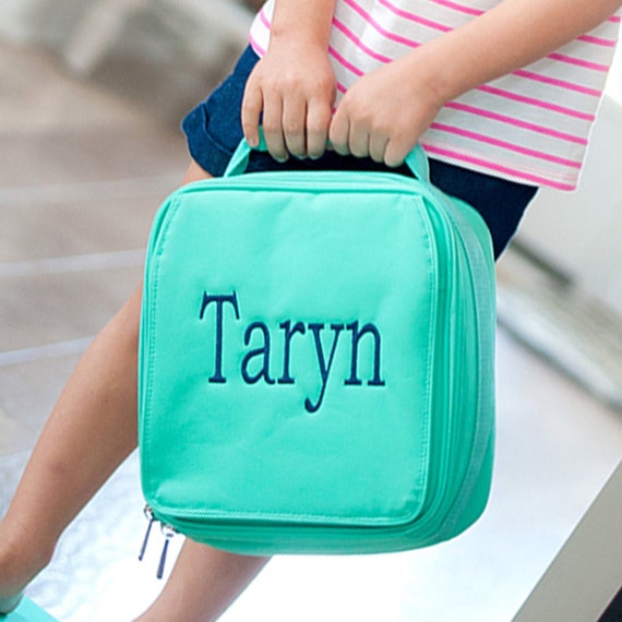 Personalized Lunch Bag Monogram Lunch Bag Mint Lunch Bag Etsy