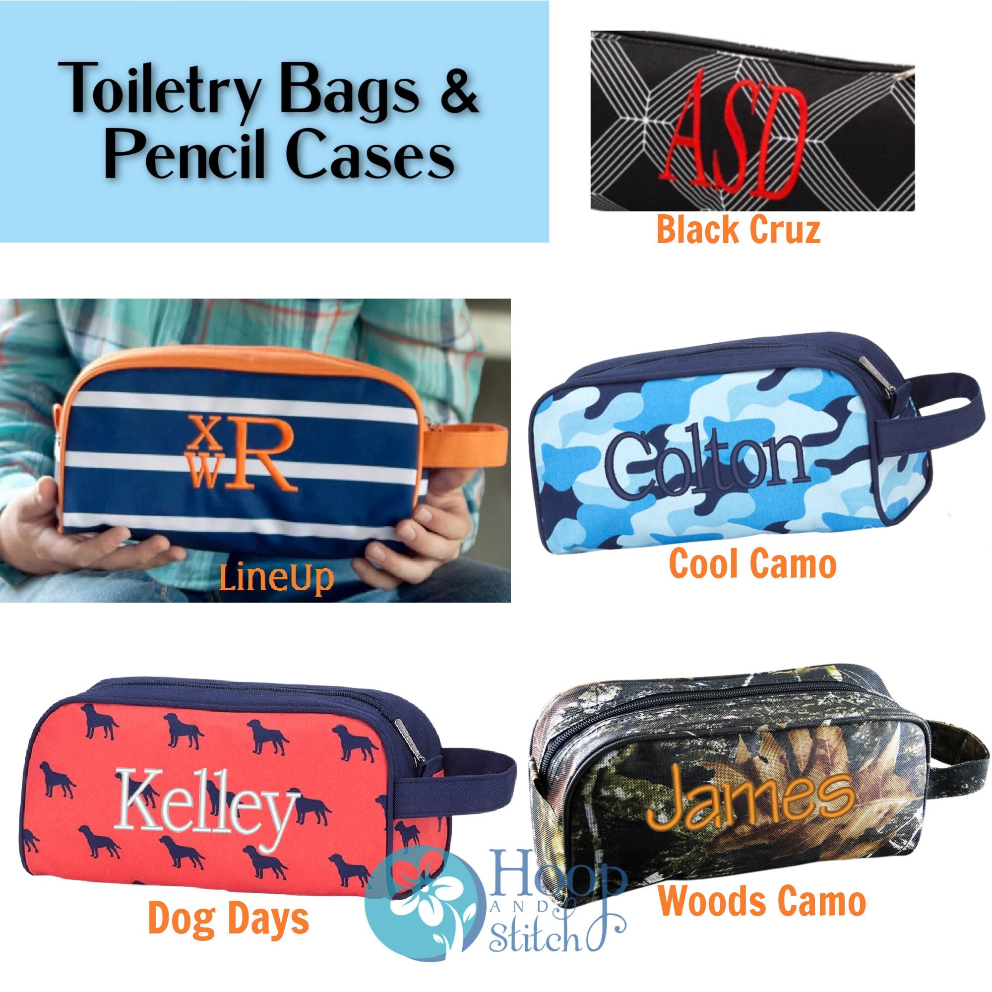 Pencil Roll 6 Different Colors Available, Personalized Pencil Case