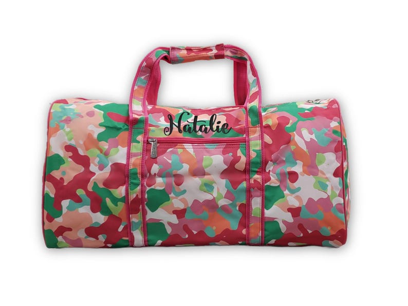Girls Duffel Bag with Monogram, Personalized Duffel Bag, Monogram Duffle Bag, Girl Duffel Bag, Paisley Duffel, Lottie Duffel, Leopard Duffel Tootie Fruity
