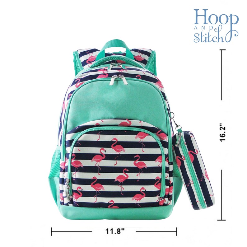 Kids Personalized Backpack Monogram Backpack Girls School Etsy
