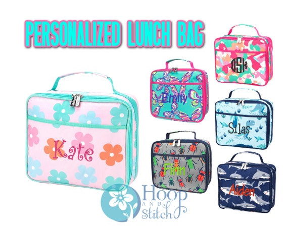 Personalized Lunch Bag, Viv & Lou® Lunch Bag, Monogram Lunch Bag, Butterfly Lunch, Leopard Lunch Bag, Buggy Lunch Bag, Fun Leopard Lunch