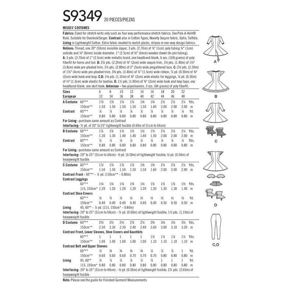 Alien, Witch, Angel or Devil, Sewing Pattern by Simplicity