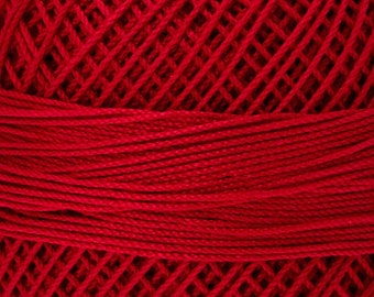 Lizbeth Tatting Thread, CHRISTMAS RED, #20-671, Size 20