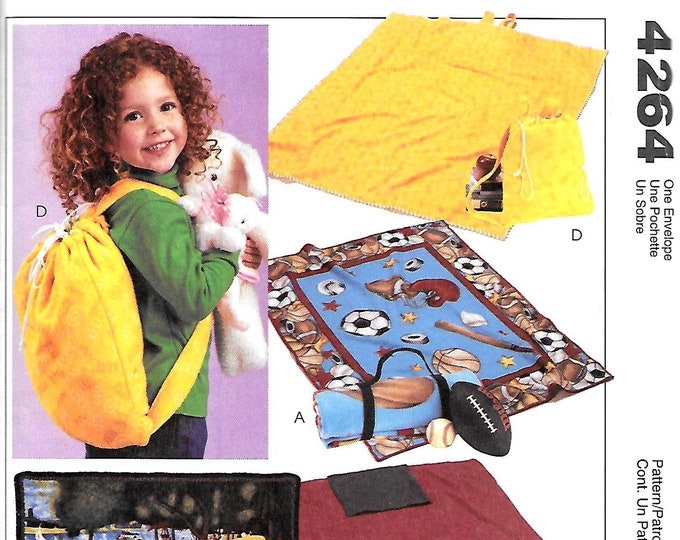 EASY FLEECE BLANKETS Pattern by Mccall's Crafts 4364/ 4 Blankets With