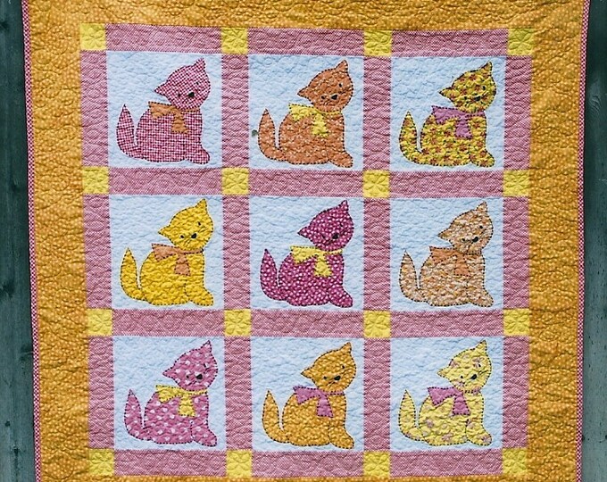 CAT NAP Quilt Pattern by Under the Garden Moon/ Amy Mcclellan Etsy