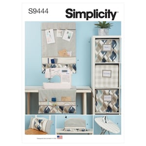Creative Space Décor, Sewing Machine Cover, Lumbar Pillow, Bulletin Board Cover, Sewing Pattern by Simplicity S9444