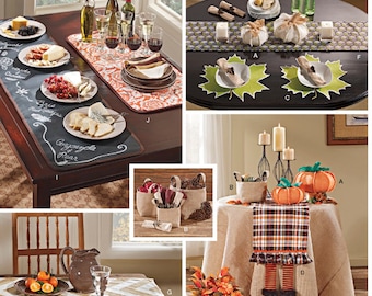 AUTUMN TABLE DECOR, Accessories Sewing Pattern by Simplicity S9397