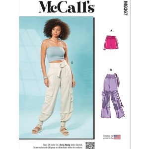 PANTS and SHORTS , Sewing Pattern McCall&#39;s M8367, Size xs-xxl
