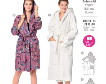 Misses’ Bathrobe With Hood, Burda Style 6094, New Uncut Sewing Pattern ...