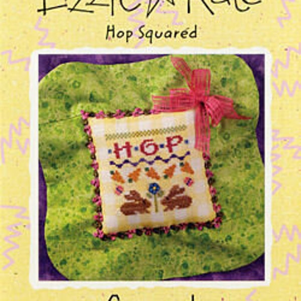 Hop Squared, Snippet by Lizzy Kate, Counted Cross Stitch Pattern
