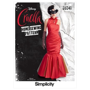 Cruella COSTUME/COSPLAY, Sewing Pattern by Simplicity S9341, Size 6-14 & 14-22