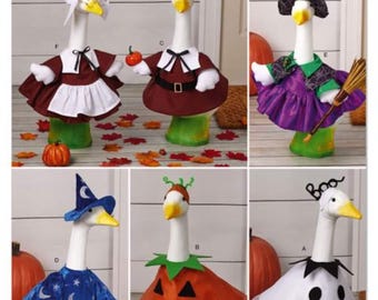 Porch Geese Clothes for Fall Holidays, Simplicity Sewing Pattern S3186
