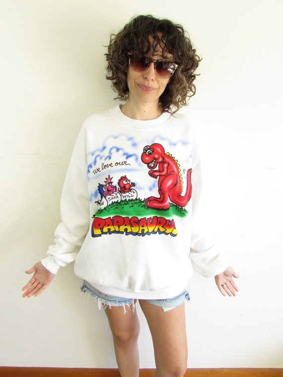 Vintage Funny Family Sweatshirt 1990s Jerzees Whit