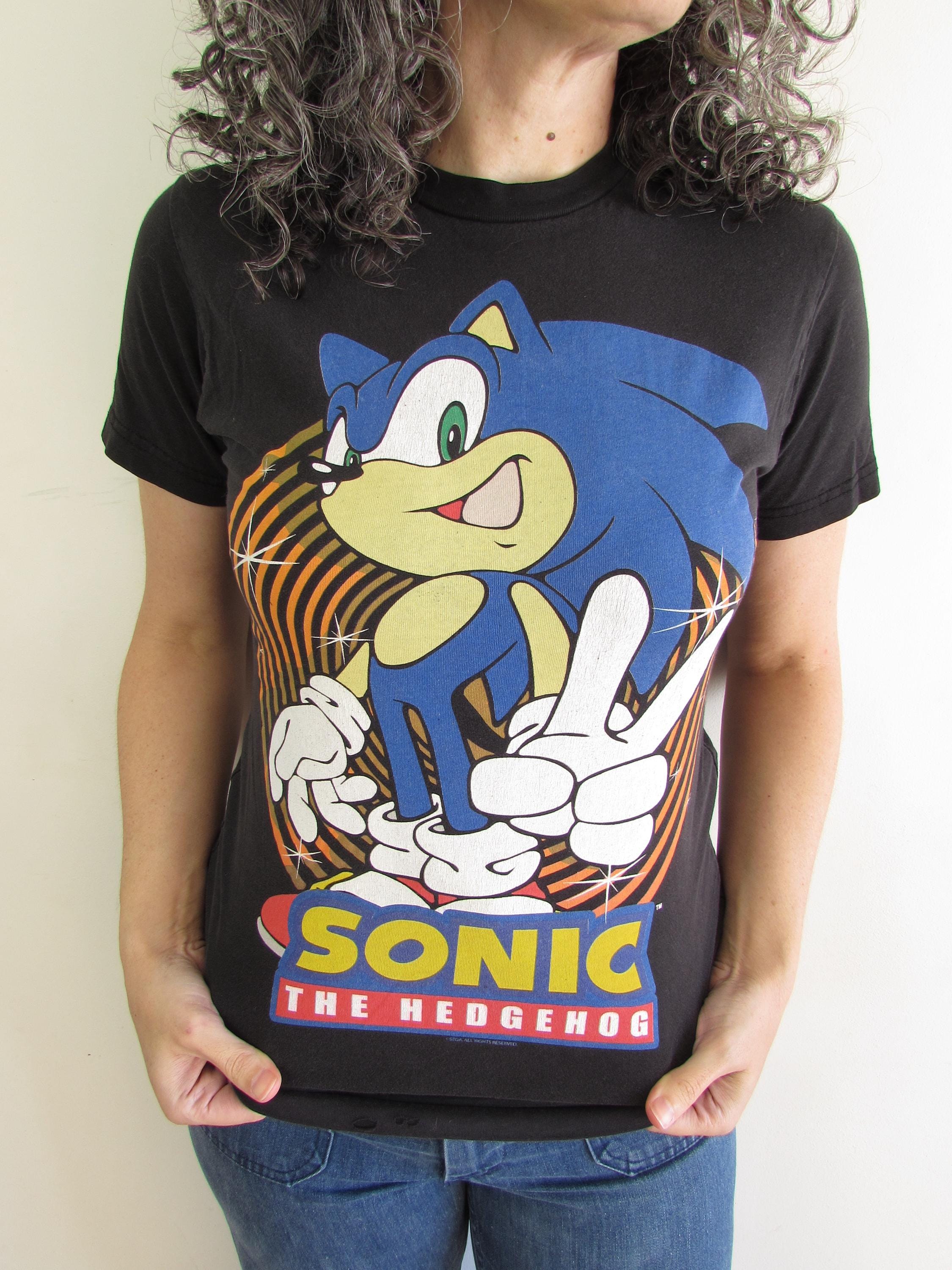 Vintage Y2K Sonic the Hedgehog 2 T-shirt: Distressed Sega Genesis