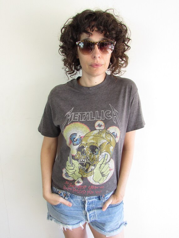 Vintage Metallica T Shirt 1988 Metallica Shortest Straw Vertigo 
