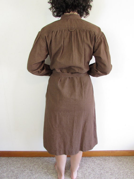 Vintage Indian Dress 1970s Brown India Imports of… - image 9