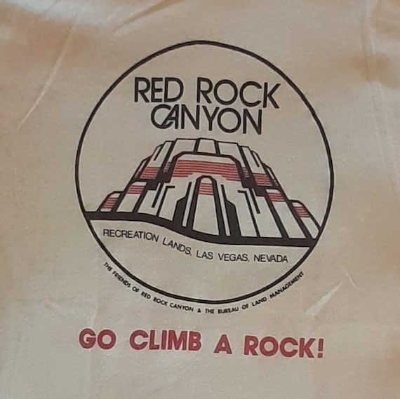 Vintage Red Rock Canyon T shirt 1980s Hanes Tan R… - image 7