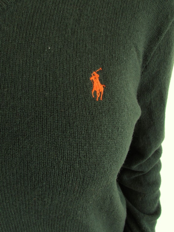 Vintage Green Sweater 1990s Y2K Polo Ralph Lauren… - image 6