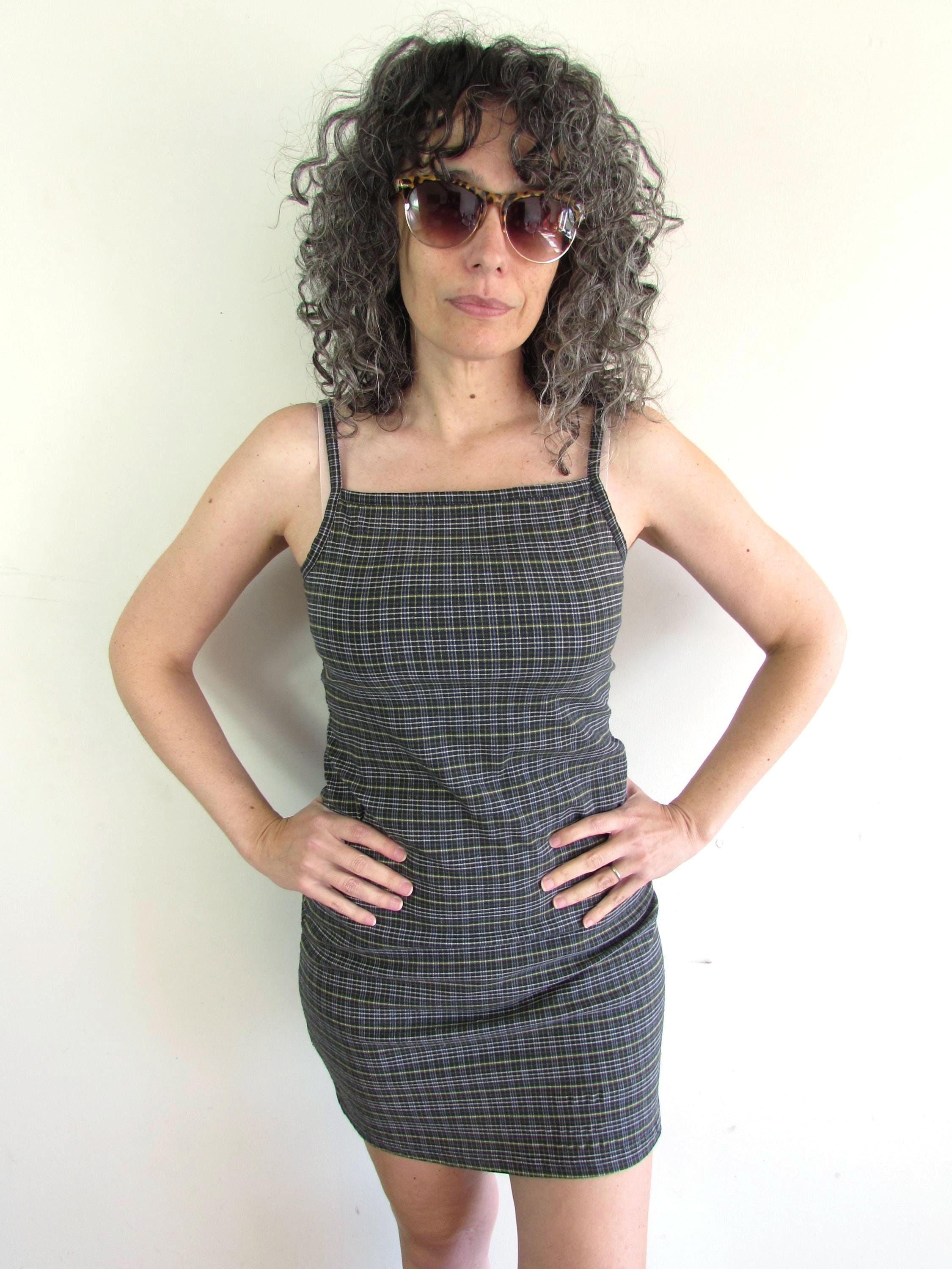 white christmas dresses Vintage 90s Black Cowl Neck Mini Dress main image 0