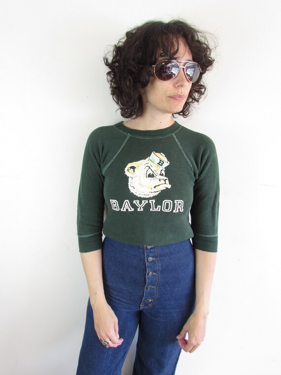 Vintage Baylor Sweatshirt 1950s 1960s Crewneck Rag