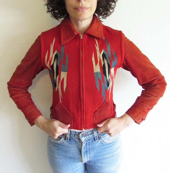 Vintage Chimayo Jacket Amazing 1930s 1940s Distres