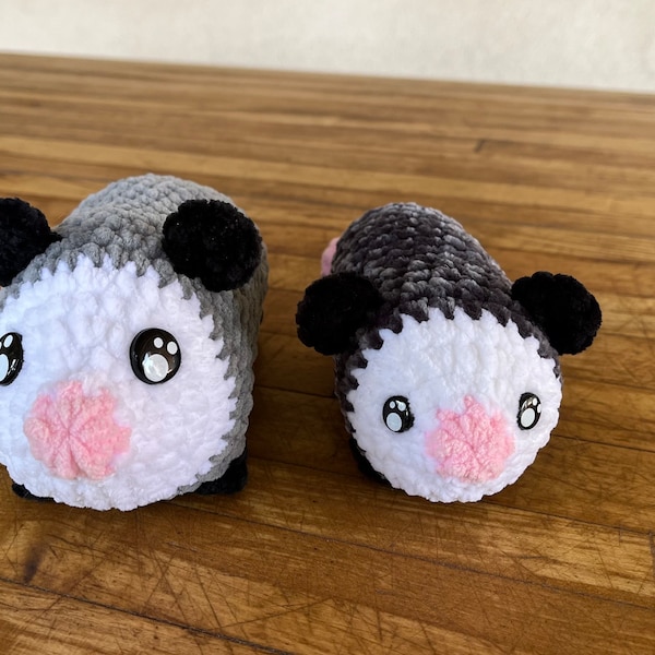 Crochet possum momma and baby